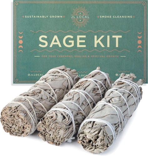 White sage smudge sticks - smudge, 4"