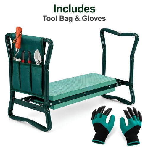 Foldable garden kneeler seat - foldable,