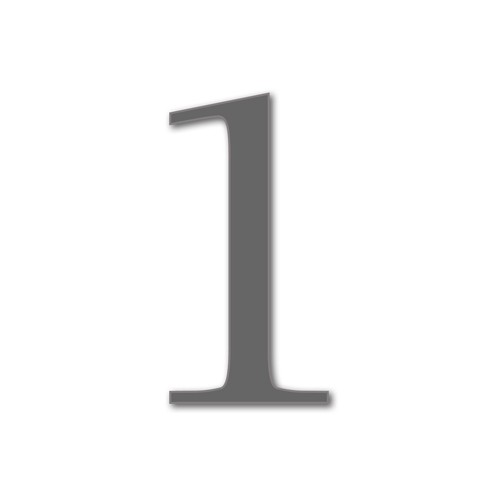 House number lucida acrylic - house,