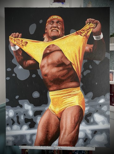 Hulk hogan hand - hulk, painted
