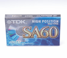 TDK SA60 Minuti HIGH POSITION IECII-TYPEII For CD NUOVE e SIGILLATE