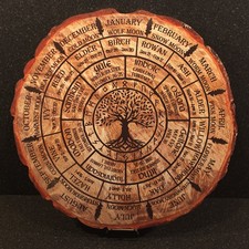 Celtic Tree of Life Wheel of The Year Sabbat Calendar -Elder Futhark Viking Rune