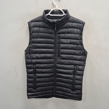 Rab Microlight Down Puffer Vest Gilet Bodywarmer Pertex Nikwax Black size Small