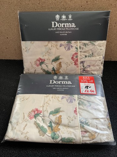 3xvintage dorma pillowcases - dorma,