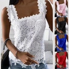Womens Summer Sexy Lace Vest