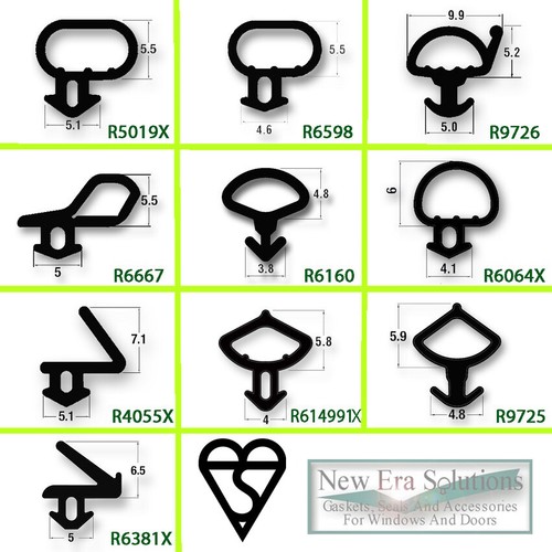 Pvc window door gasket - window, &