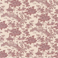 Raspberry Oriental Toile De