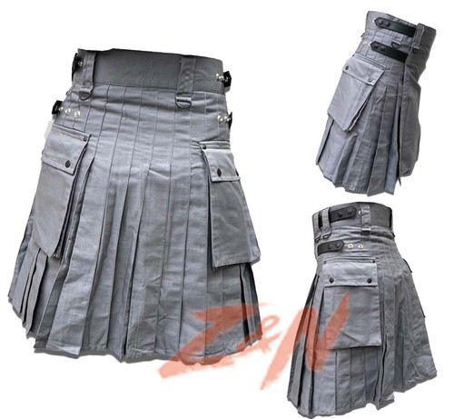 Men grey cotton leather - men's, cotton,