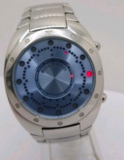Gent's Zeon Tech Solsuno LED Stainless Steel Quartz Watch