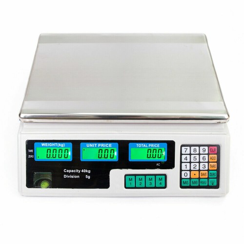 40kg digital kitchen scales - 40kg/5g,