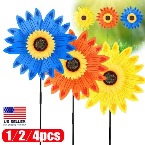 Sunflower patio lawn pinwheel - patio,
