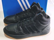 ADIDAS HOOPS 3.0 MID CLASSIC (GY4745) MENS BLACK TRAINERS UK 8 EU 42