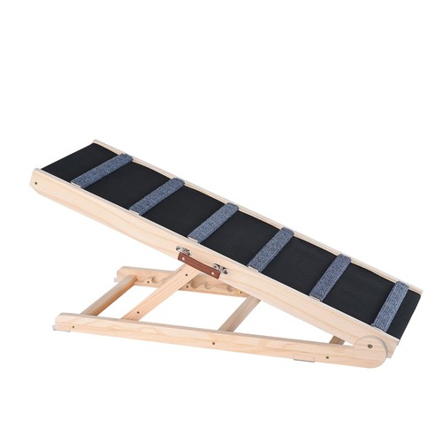 Wooden dog ramp adjustable - wooden,