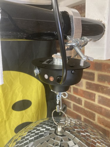 Hanging motor mirrorball - motor,