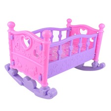 1pc Baby Doll Rocking Bed Toy