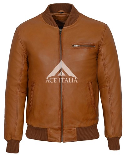 70s mens bomber leather - mens, jacket