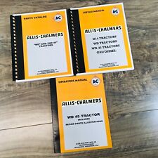Allis Chalmers Wd-45 Wd45 Tractor Service Parts Operators Manual Owners Catalog 