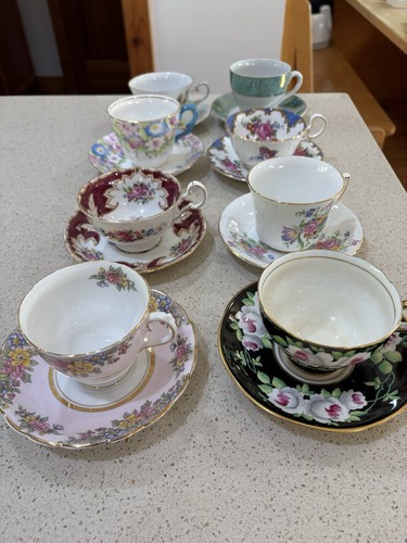 Vintage mismatched china - vintage,