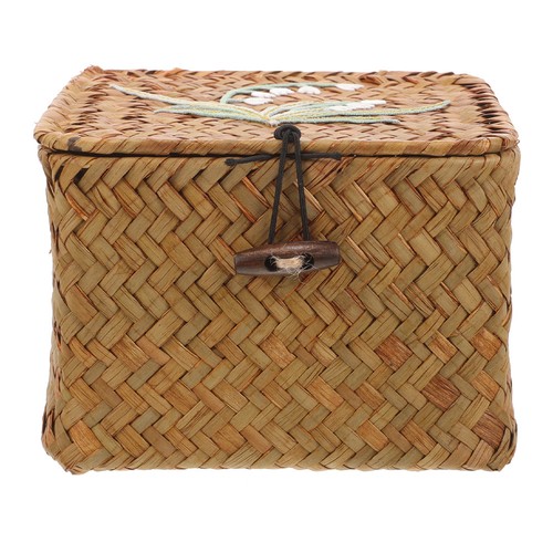 Hand woven gift box vintage - hand,