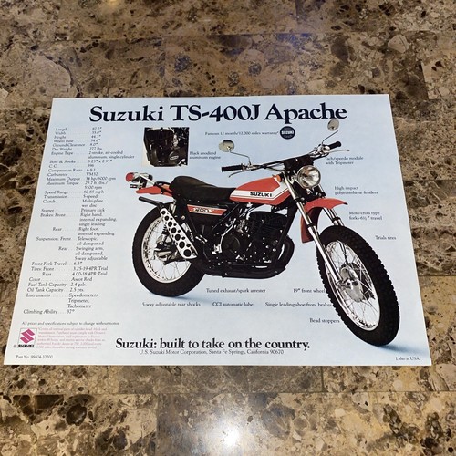 Vintage suzuki sales brochure - suzuki,
