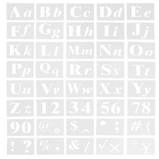  40 Pcs Large Stencil Letters Alphabet Stencils Calligraphy for Tracing Abc