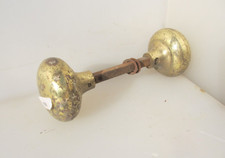 Vintage Brass Door Knobs Handles Old