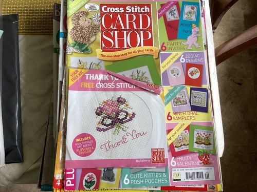 Cross stitch card - cross,
