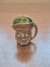 Mini Vintage Brass Toby Jug