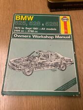 BMW 525 528 528i 6-cylinder E12 Series Haynes Workshop Repair Manual 1973-1981