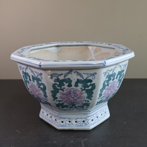 Vintage oriental planter plant - planter,
