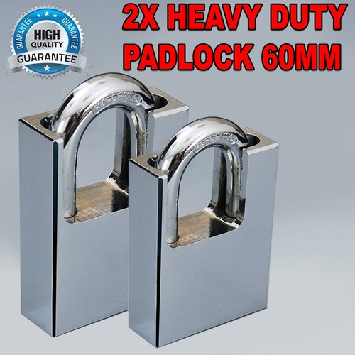 Heavy duty padlock high - 2x,