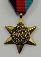 British World War 2 Replica Service/Campaign Medal 1939-1945 STAR WW2