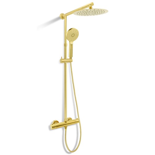 Brushed gold round thin - gold, 10"