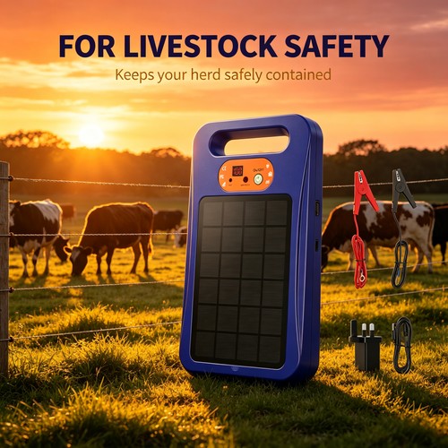 Solar electric fence energiser - fence,