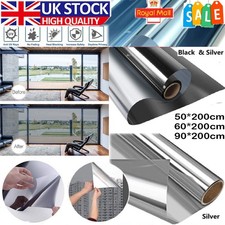 One Way Mirror Window Film Reflective Home Privacy Foil Glass Sticker Solar Tint