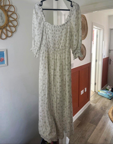 Zara floral maxi dress - maxi, square