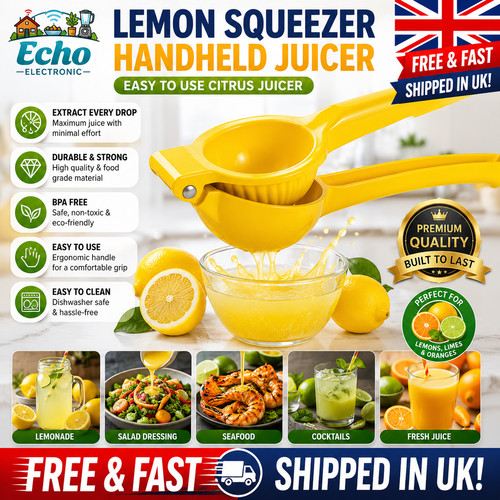 Lemon squeezer handheld - lemon,