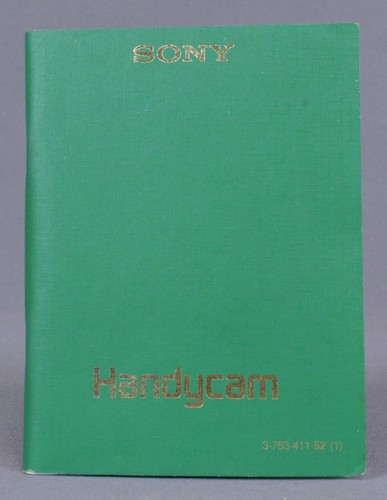 Pocket manual for - manual, sony