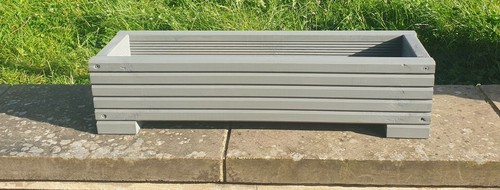 Slate grey long wooden decking - slate,