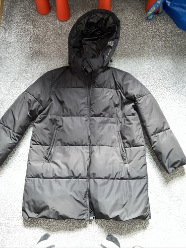 Zara black padded coat - coat, xs