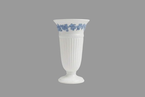 Wedgewood trumpet vase white - vase,