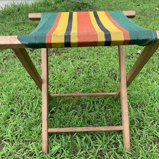 True Vintage Wood Folding Camp