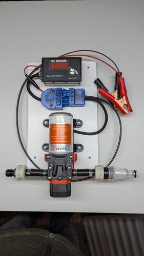 Window cleaning water pump - pump, and