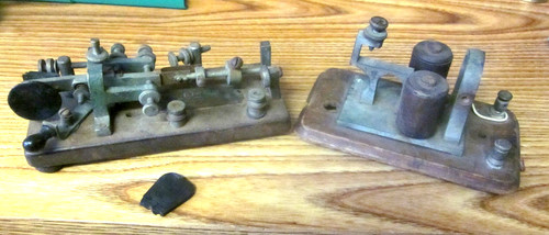 Antique 1918 vibroplex blue - antique,