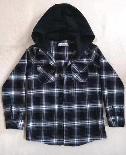 Boys black white hooded - &,