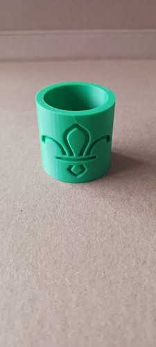 Green scout woggle - uk,