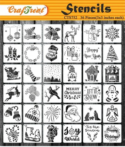Christmas stencils set by - 36,
