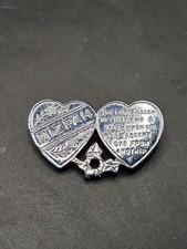 Antique Mizpah Double Heart