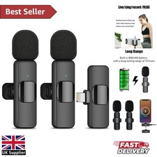 2Pcs Wireless Lavalier