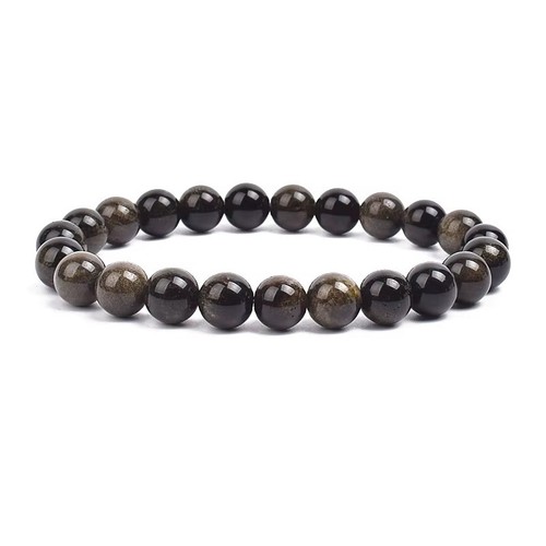Natural stone beads bracelet - natural,